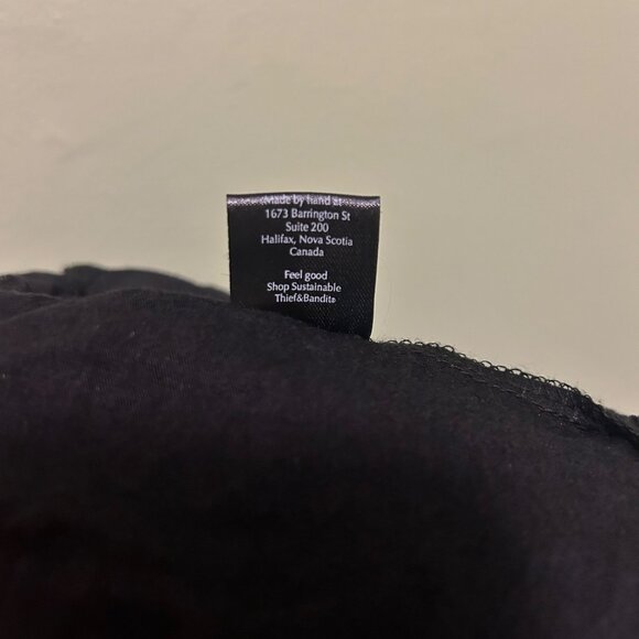 🔥SOLD🔥Thief and Bandit Gold Black Shroomed Maxi Skirt Women Pockets Mushrooms - Picture 8 of 8